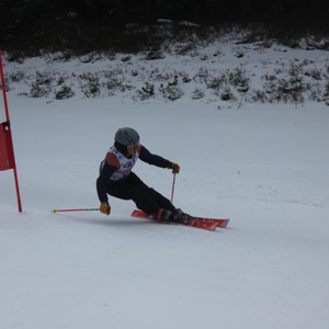 Školní závody ve sjezdovém lyžování