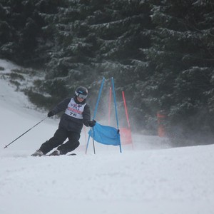 Školní závody ve sjezdovém lyžování