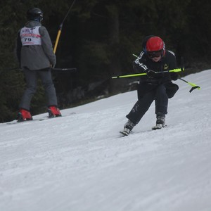 Školní závody ve sjezdovém lyžování