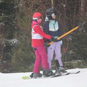Školní závody ve sjezdovém lyžování