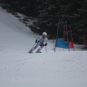 Školní závody ve sjezdovém lyžování