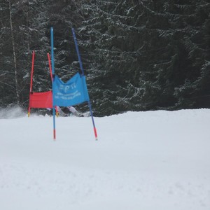 Školní závody ve sjezdovém lyžování