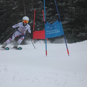 Školní závody ve sjezdovém lyžování