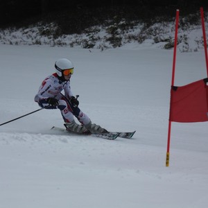 Školní závody ve sjezdovém lyžování