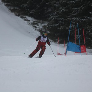 Školní závody ve sjezdovém lyžování