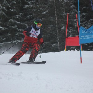 Školní závody ve sjezdovém lyžování