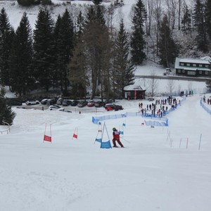 Školní závody ve sjezdovém lyžování