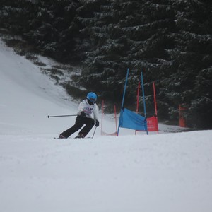 Školní závody ve sjezdovém lyžování