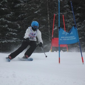 Školní závody ve sjezdovém lyžování