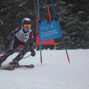 Školní závody ve sjezdovém lyžování