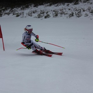 Školní závody ve sjezdovém lyžování