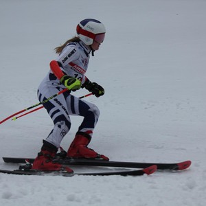 Školní závody ve sjezdovém lyžování