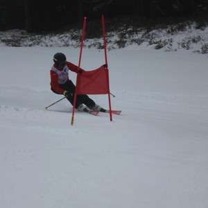 Školní závody ve sjezdovém lyžování