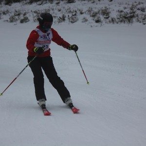 Školní závody ve sjezdovém lyžování