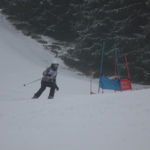 Školní závody ve sjezdovém lyžování