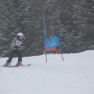 Školní závody ve sjezdovém lyžování