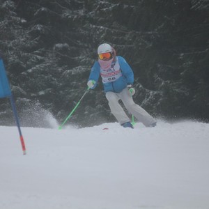 Školní závody ve sjezdovém lyžování