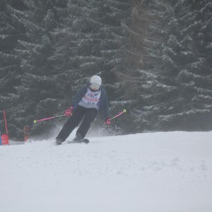 Školní závody ve sjezdovém lyžování