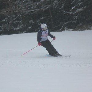 Školní závody ve sjezdovém lyžování