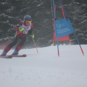 Školní závody ve sjezdovém lyžování