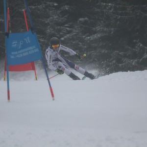 Školní závody ve sjezdovém lyžování