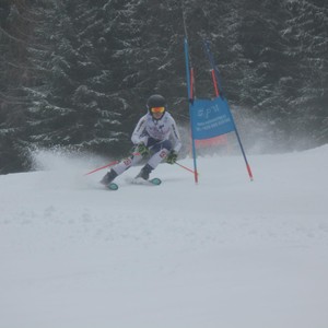 Školní závody ve sjezdovém lyžování