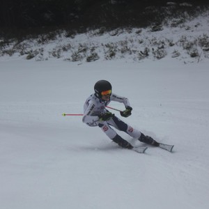 Školní závody ve sjezdovém lyžování