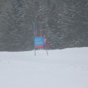 Školní závody ve sjezdovém lyžování