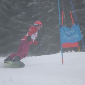 Školní závody ve sjezdovém lyžování