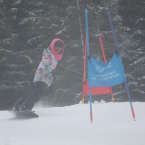 Školní závody ve sjezdovém lyžování