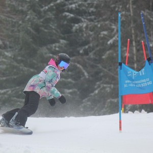 Školní závody ve sjezdovém lyžování