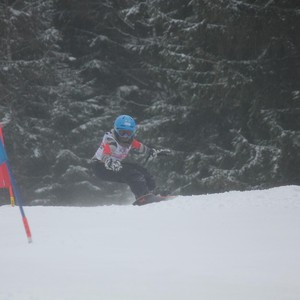 Školní závody ve sjezdovém lyžování