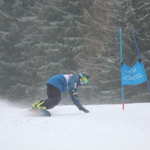 Školní závody ve sjezdovém lyžování