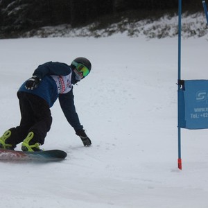 Školní závody ve sjezdovém lyžování