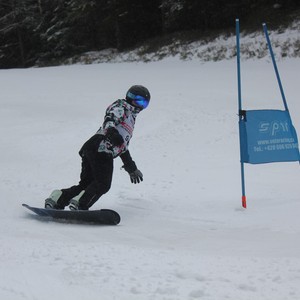 Školní závody ve sjezdovém lyžování