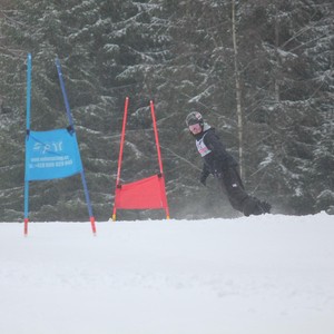 Školní závody ve sjezdovém lyžování