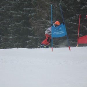 Školní závody ve sjezdovém lyžování