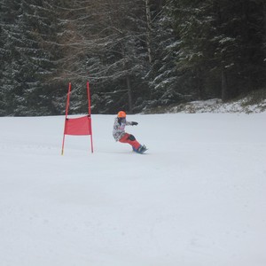 Školní závody ve sjezdovém lyžování