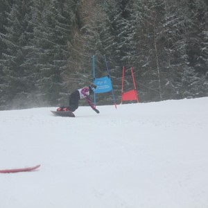 Školní závody ve sjezdovém lyžování