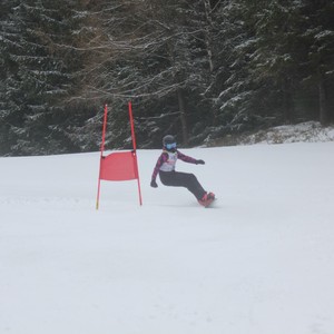 Školní závody ve sjezdovém lyžování