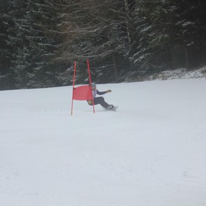 Školní závody ve sjezdovém lyžování