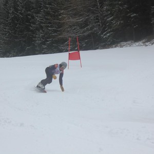 Školní závody ve sjezdovém lyžování
