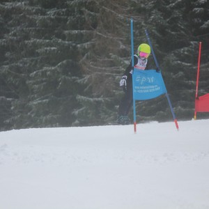 Školní závody ve sjezdovém lyžování