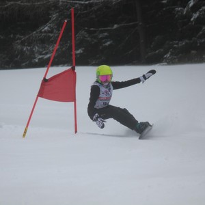 Školní závody ve sjezdovém lyžování