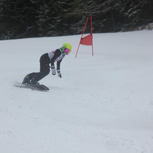 Školní závody ve sjezdovém lyžování