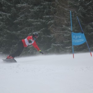 Školní závody ve sjezdovém lyžování