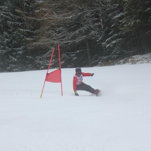 Školní závody ve sjezdovém lyžování