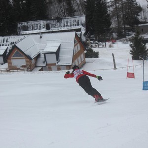 Školní závody ve sjezdovém lyžování