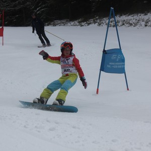 Školní závody ve sjezdovém lyžování