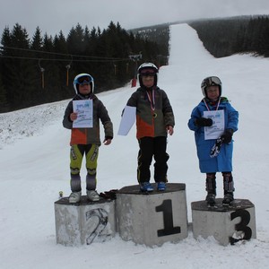 Školní závody ve sjezdovém lyžování